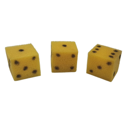 Dados Viajante - Dados de Espuma 